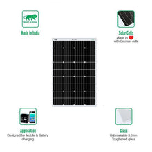 Load image into Gallery viewer, Loom Solar Panel 75 watt - 12 volt Mono Crystalline